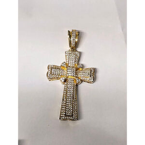 Big pendant cross maho Ag 925 zirconium